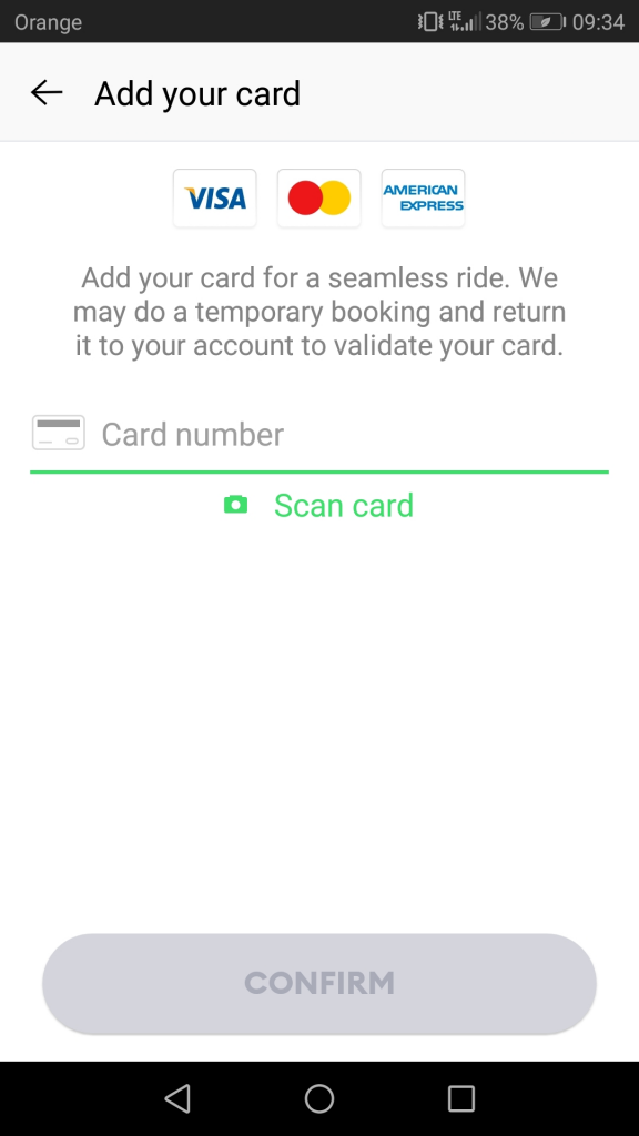 uber adding credit card ux